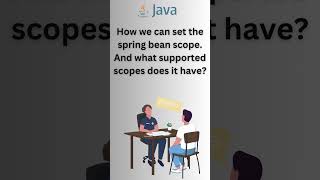 How we can set the spring bean scope. And what supported scopes does it have?