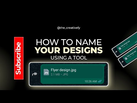 How to name your designs using a tool | Lightroom