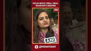 #OperationSindoor Delhi Mock Drill Held, Residents Briefed #indiapakistantensions #pahalgamattack