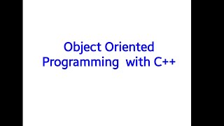 Classes and Objects