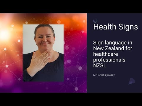 Learn Sign Language: signing in New Zealand for healthcare professionals NZSL
