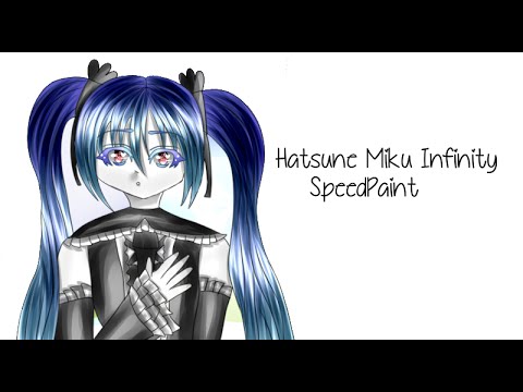 (1080p60FPS) Paint Tool SAI Infinity Hatsune Miku