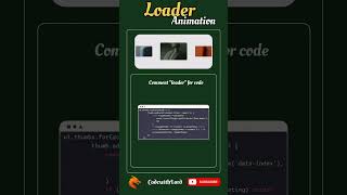 Smooth Loader Animation Using HTML CSS & JavaScript | Modern UI Loader 🔄