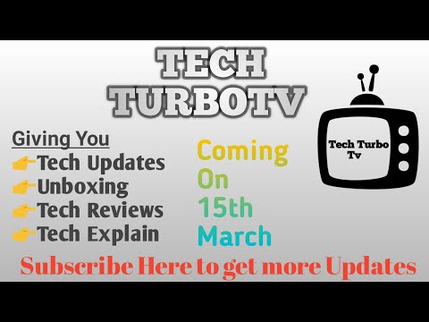 Transforming channel teaser.... Tech TurboTv Channel  official teaser..