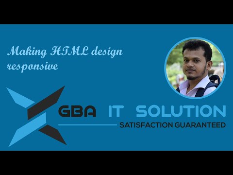 Making HTML design responsive