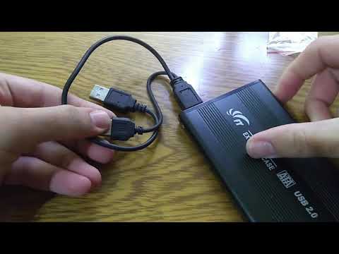 How to use a laptop hard drive as an external hard drive for another computer
