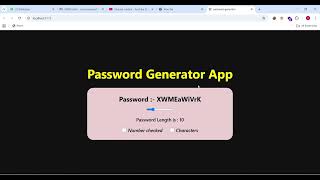 React Password Generator App | useState Hook Explained | HookMyPass