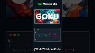 CSS Text Masking in 10 Seconds 🤯 #shorts #coding #webdevelopment #html