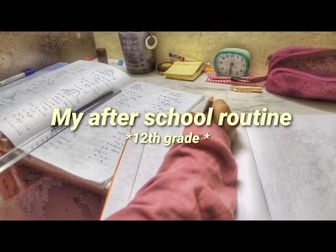 After school routine of a 12th grader 😣 *exhausted* / study charm