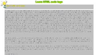 How to : Learn HTML code tags
