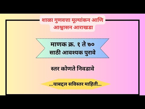 | SQAAF मानके 1 ते 70 कशी भरावी | सोपी पद्धत | पुरावे कोणती | Google Drive Link |Sqaaf मराठी #Sqaaf