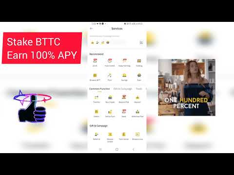 Stake BTTC and earn 100% APY on Binance