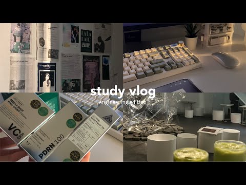 uni study vlog ⚙️ game dev, ocad artist alley, productive study sessions, cooking healthy, skincare