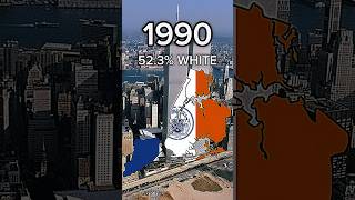 New York City White Population #mapping #geography #fypシ #usa #history #newyork #nyc #shorts #viral