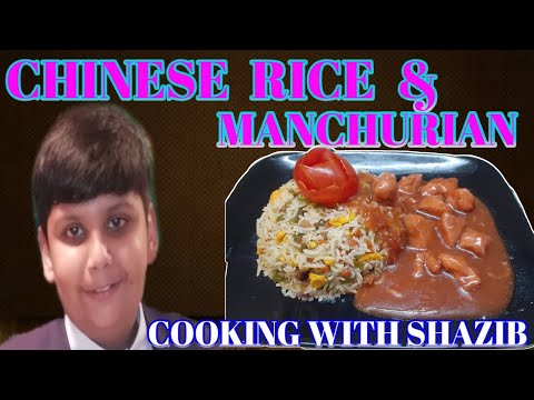 CHINESE RICE WITH MANCHURIAN / CHINESE RICE / MANCHURIAN / COOKING WITH SHAZIB