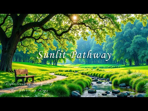 Sunlit Pathway 🌱 Reflections of Tranquility by Blooming Keys "Official Music Video"
