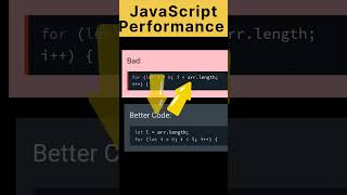 JavaScript Performance ¦ JavaScript Trick ¦ #shorts #viral #javascript #interview