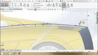 Tutorial Car design (Lamborghini) in SolidWorks #solidworks #design #car #آموزش #طراحی #خودرو