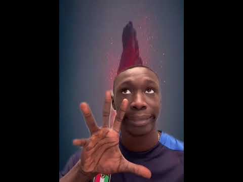 Khaby Lame Reversed Time and Reversed a Volcano! #shorts