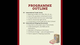 Import/Export Documentation and Shipping Procedures