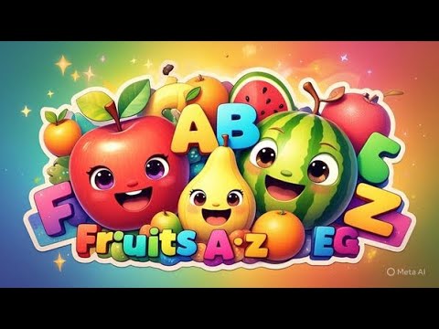 Fruits A to Z for Kids 🍎 | Learn Alphabet with Fun Fruits | TuneTots Nursery Rhymes