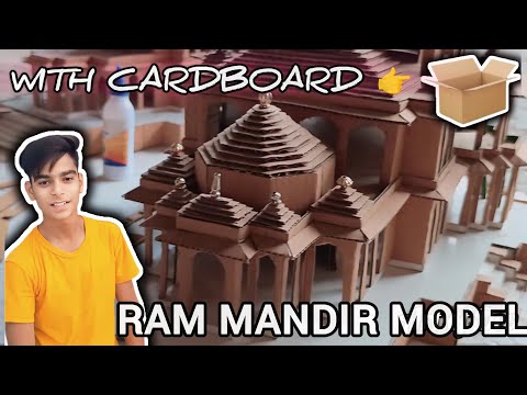 Ram Mandir Model 😱😱😱with Cardboard || The Creative Dev || Brilliant Craft make by Dev || 