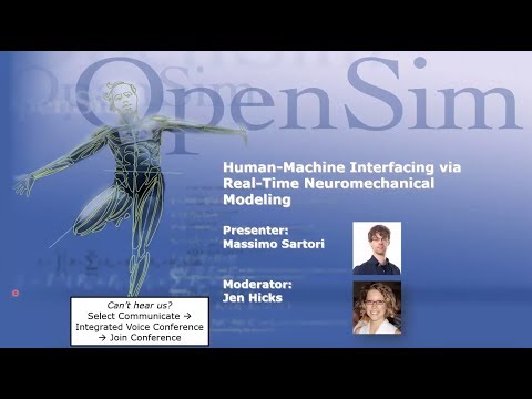 Webinar: Human-machine Interfacing via Real-time Neuromechanical Modeling