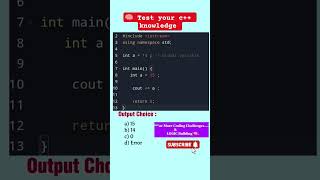 GUESS 🧠 the c++ OUTPUT ⁉️ Global variables in C++ #coding #cpp #interviewquestions #quiz #feed