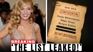 2 Shocking Names Leaked And 12 Actresses Blake Lively Tried to ERASE