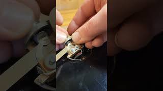 Guitar repair hack. Fixing an old toggle switch without using cleaning solvents or sprays. #luthier