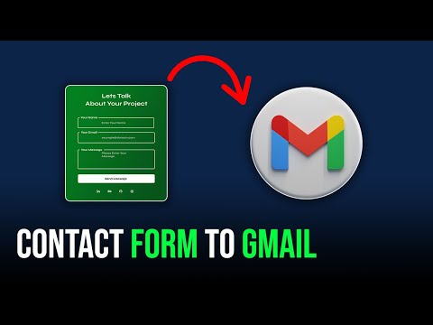 How To Create a Working Contact Form With HTML | Receive Data From Form  to  Gmail