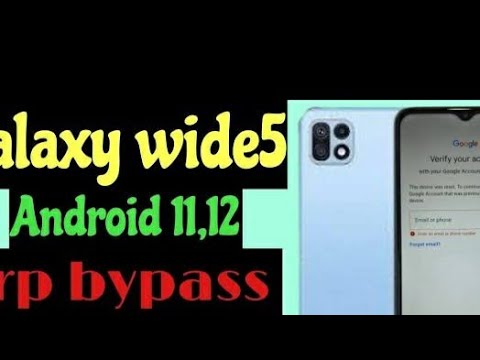 Samsung Galaxy Wide5 SM-E426S Android 11.12 Google lock Bypassing  with one click with unlock tools