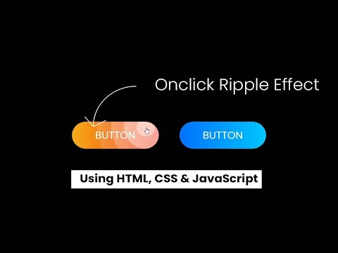 Button Ripple Effect using HTML | CSS | JavaScript