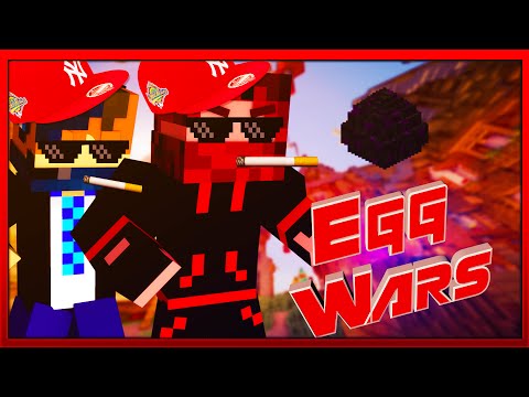 2 Pros jugando eggwars/ cubecraft /con JHONGAMER