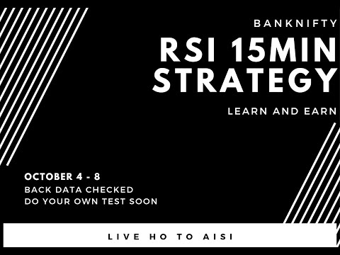 RSI 15min Strategy | One Week Tested | Easiest Banknifty Strategy || LIVE Ho To Aisi