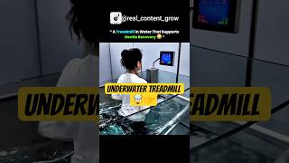 Underwater treadmill is technology that reduce pain and injuries🤯 #fitnesstech#fittechnology#fittech