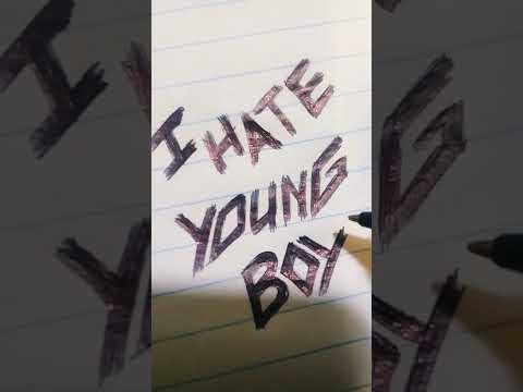 I Hate Young Boy (Lil Durk Diss) | How To Draw Young Boy NBA Logo #TyleePurpgod