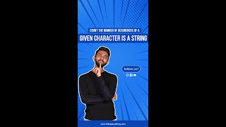How to count the number of occurrences of a given character is a string?🤓.