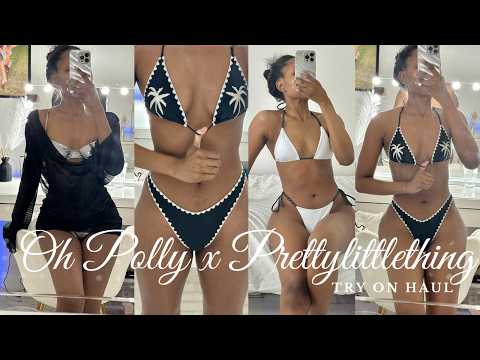 WOW OH POLLY X PRETTYLITTLETHING BIKINI TRY ON HAUL ft DOSSIER  | THE PERFECT BIKINIS FOR VACATION 🌴