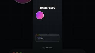 How to center a div - #css #frontend #webdesign