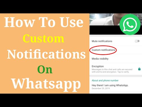 How to use custom notifications on whatsapp | Whatsapp account par custom notifications on kare