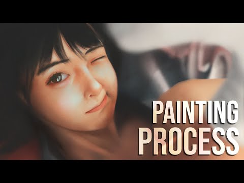 Digital painting process - Pose study 07/11/2024