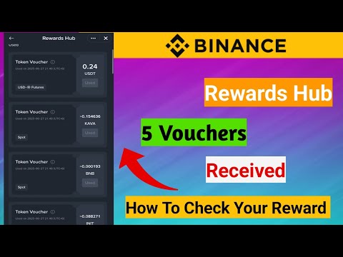 Received 5 Vouchers || How To Check Your Rewards || Binance Rewards Hub ✅