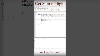 Get Sum of digits in java (simple algorithms for beginners)