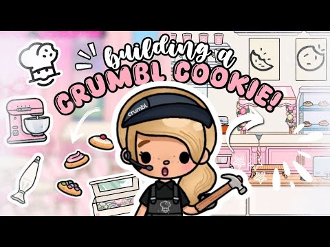 Building a Crumbl Cookie Shop in Toca Boca! 🍪👩‍🍳 | Speedbuild ✨🔨