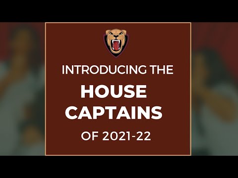 Introducing the House Captains 2021-22