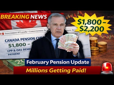 Breaking Today: Canada Pension Checks Worth $1,800–$2,200 Sent This February
