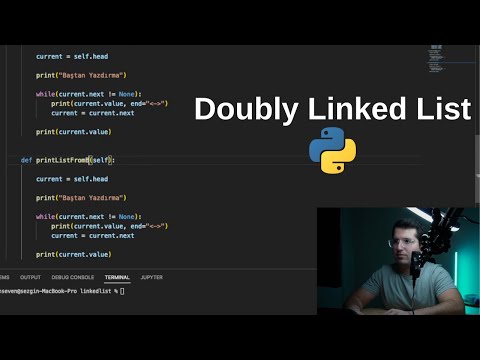 Linked List -2 (Python ile Doubly Linked List geliştirelim)