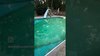 HTH Green to Blue in 24 hours?? Not a gimmick, it REALLY WORKS!! #algaebloom #diy #poolcare