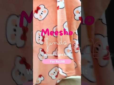 Meesho Finds Night Suit for Winters | Meesho Haul | Winter Haul #meeshowinterhaul #nightlife